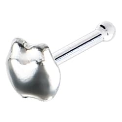 Sterling Silver Apple Nose Bone