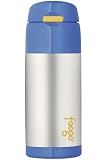 Foogo Leak-Proof Straw Bottle - 12 oz - Blue