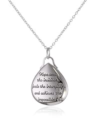 Sterling Silver Teardrop Pendant Necklace, 18"
