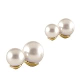 Produkt-Bild: IRINA Mallorca-Perlenohrstecker 6+8mm Perle Stecker vergoldet 247556