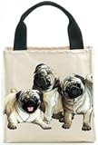 Pug Puppies (Dog) - Canvas Totes