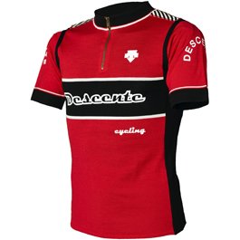 Buy Descente Wool Retro Jersey - Color: Red, Size: M