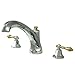 Kingston Brass KS4324AL Metropolitan Roman Tub Filler with Metal lever handle, Polished Chrome and Brass