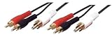 3 x RCA/Phono Plugs to 3 X RCA/Phono Plugs GOLD 5 Mtr