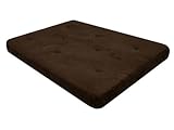 6" Futon Mattress (Chocolate Brown) (74"D x 6"H x 53"W)