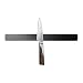 15-Inch Black-Steel Magnetic Knife Rack And Tool Holder