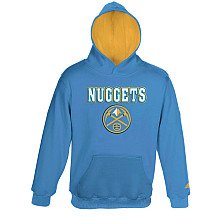 NBA Youth Denver Nuggets Pullover Hoodie - R28C8Enu (Light Blue, Medium)