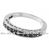 0.40ct Fancy Black Diamond Wedding Ring Band 14k White Gold