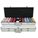 500 Las Vegas EDGE SPOT NEXGENT Poker Chips w/Aluminum Case