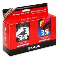 Lexmark Model 18C0535 High-Yield Black And Color Ink Cartridges, 1 Black, 1 Color