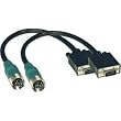 Tripp Lite EZA-VGAM-2 Easy Pull Type-A VGA Connector Kit w/ HD15M/M