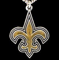 New Orleans Saints Logo Pendant Necklace - NFL Football Fan Shop Sports Team Merchandise