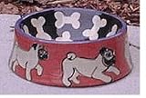 Breed Specific Dog Bowl, Pug Jumbo