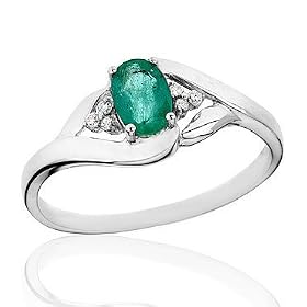 Emerald and Diamond Ring