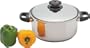 Precise Heat 5.5qt 12-Element Surgical Stainless Steel Stockpot with Vented Lid