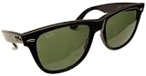 Ray-Ban 'Icons' Original Wayfarer Model 2140 Sunglasses - Black Color Frame with Ray Ban G-15 Safety Toughened Glass lenses - 54mm lens size