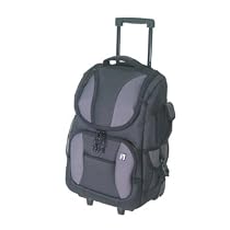 Luggage America Gray Laptop Carrying Case Rolling Backpack