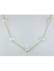 10k Yellow gold 11-12 MM Freshwater Cultured Pearl Strand, 18"