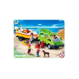 Family Van With Boat And Trailer Playmobil by