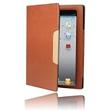 splash SIGNATURE Folio Leather Case for iPad 2, 3, & 4 iPad 2nd, 3rd & 4th Gen Generation with Stand and Sleep/Wake Function (BROWN)