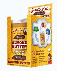 Justin's Natural Honey Almond Butter - 10 Squeeze Packs by Justin's Nut Butters