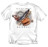 It's All About Baseball Youth Size T-Shirt (White)