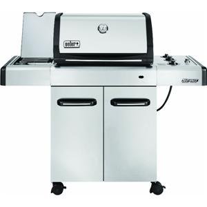 Cheap Spirit SP-320 53" Freestanding Liquid Propane Gas Grill with 536 sq. in. Cooking Area 3 Stainless Steel Burners Stainless Steel Grates Warming Rack and Side Burner