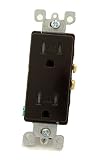 read full review Leviton T5325-E 15 Amp 125 Volt, Tamper Resistant, Decora Duplex Receptacle, Straight Blade, Grounding, Black