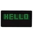 PROGRAMMABLE SCROLLING LED NAME BADGE TAG MESSAGE {GREEN}