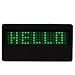PROGRAMMABLE SCROLLING LED NAME BADGE TAG MESSAGE {GREEN}