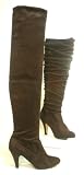Zoom Produkt-Bild: Damen stretch Overknee Stiefel braun