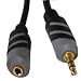 1.5m 3.5mm Stereo Jack Audio Extension Cable ~ Superior Quality ~ Analogue ~ Jack to Socket (M-F) ~ 24k Gold Plated ~ Oxygen Free Copper (OFC) ~ Shielded ~ Stylish