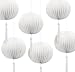 6 White Paper Lanterns
