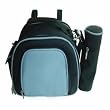 Juba Plus Sky Diaper Bag w/Navy Trim