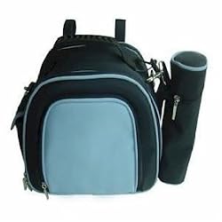 Juba Plus Sky Diaper Bag w/Navy Trim