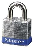 Master Lock 3/4 Shackle Blu Ka Safety Steel Body Padlock Master Lock 3/4
