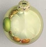 Huge Shiny Lime Green Glass Ball Christmas Ornament 7