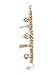 GUESS Factory Women's Gold-Tone and Pink Link Charm Bracelet