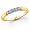 14K Yellow Gold 1/4 ctw. Five - Stone Diamond Wedding / Anniversary Band (G-H;SI1-2) Size 5
