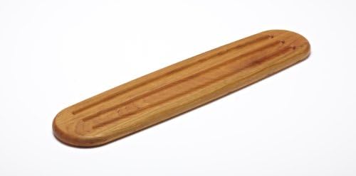 Snow River Cherry Oval Baguette Board with Crumber, 5 by 22 by 3/4-Inch