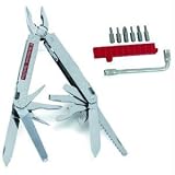SwissTool Plus, Stainless Steel, 115mm, Nylon Sheath