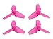 Plastic 3-Blade Propeller 40mm/1.5mm Shaft CW/CCW Set (Pink)
