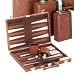 11 Brown & White Stripes Backgammon