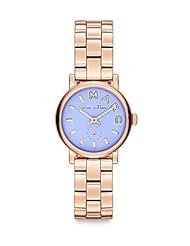 Marc by March Jacobs Baker Mini Rose Gold Tone Blue Dial Watch