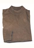 Roberto Villini Silk Cotton Olive Green Mock Neck Sweater