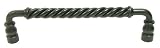 Top Knobs, Normandy - M674, Twisted Bar Handle in Patine Black