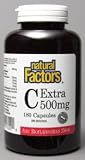 C Extra 500mg +Bioflavonoids 325mg (180Capsules) Brand: Natural Factors