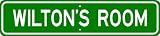 WILTON ROOM SIGN - Personalized Gift Boy or Girl, Aluminum