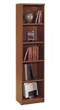 Open Single Bookcase In Auburn Maple By Bush Furniture