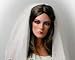 Ivory Bridal Veil Detailed Scalloped Edges For Wedding,Quinceañera,Party or Costume.